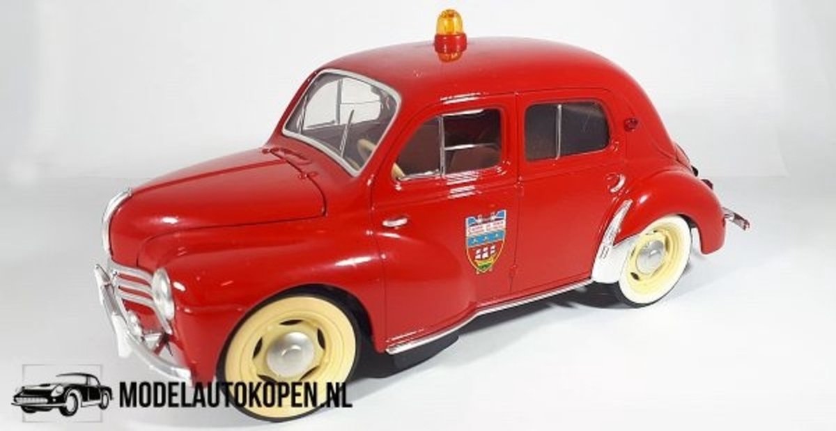 Renault 4 CV Brandweer (Rood) (21 cm) 1/18 Solido | Modelauto, Model auto, Schaalmodel, Miniatuurauto, Miniatuur autos